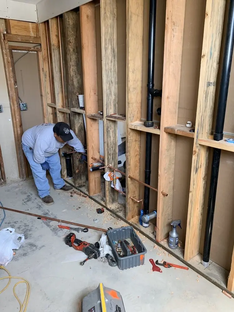 Commercial rough-in plumbing for Gas Line Repair in Woodbine